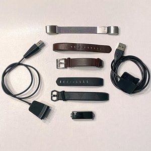 Fitbit Alta HR fitness tracker with bands